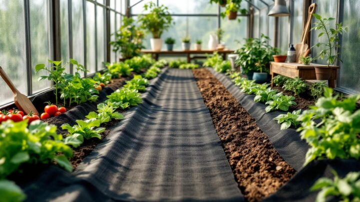 La toile de paillage pour serre de jardin : un investissement rentable