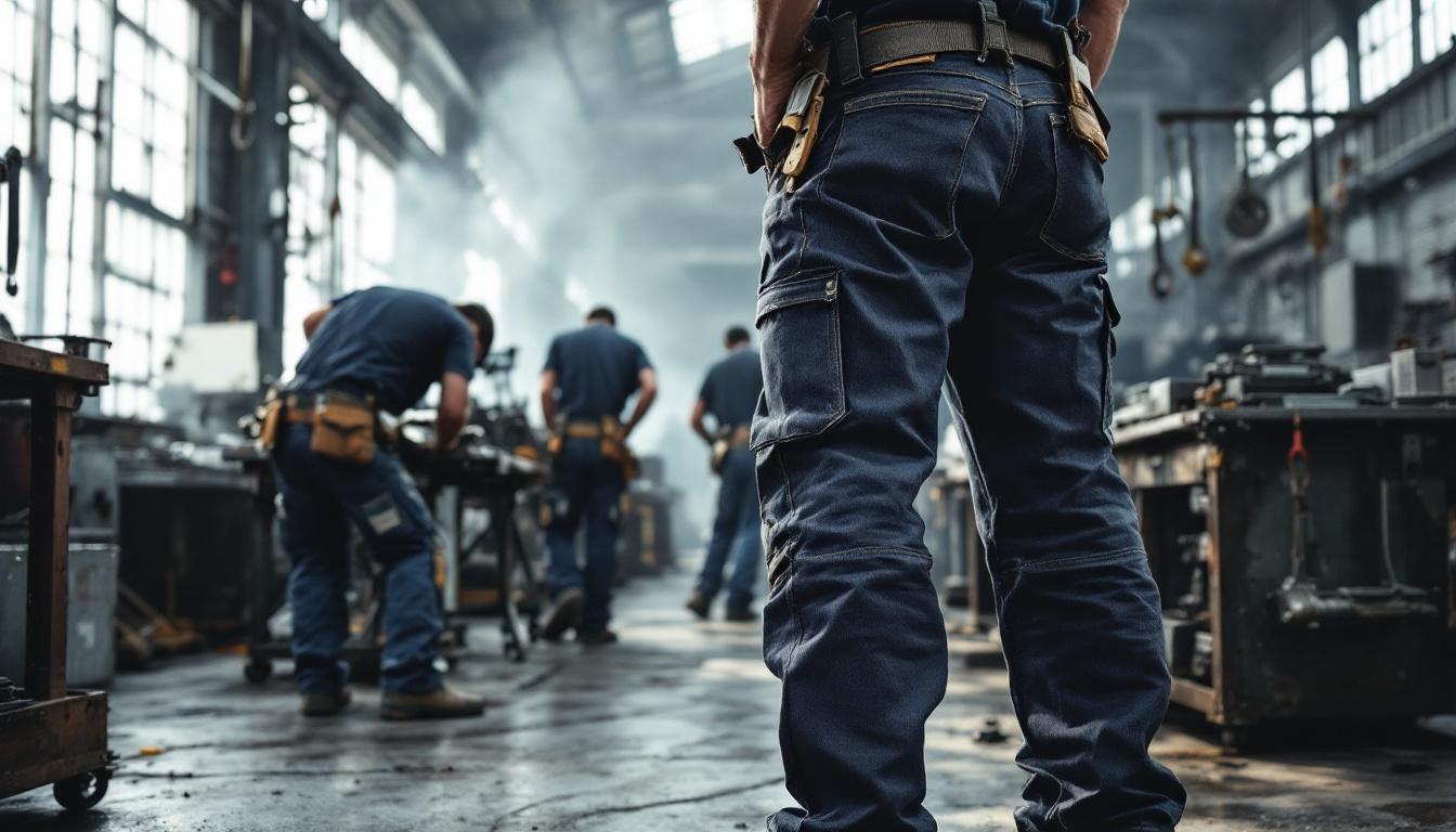 découvrez nos conseils d'entretien pour garder vos pantalons de travail pour homme comme neufs, alliant durabilité et confort au quotidien.