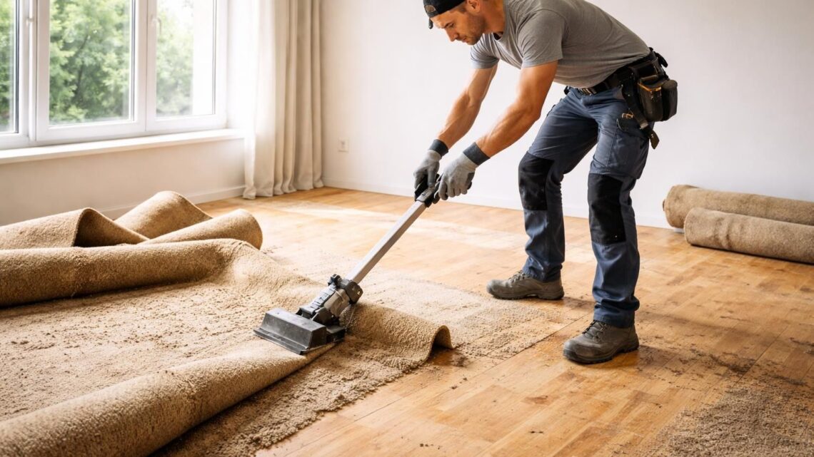 Rénovation de sol : comment retirer une vieille moquette sans effort
