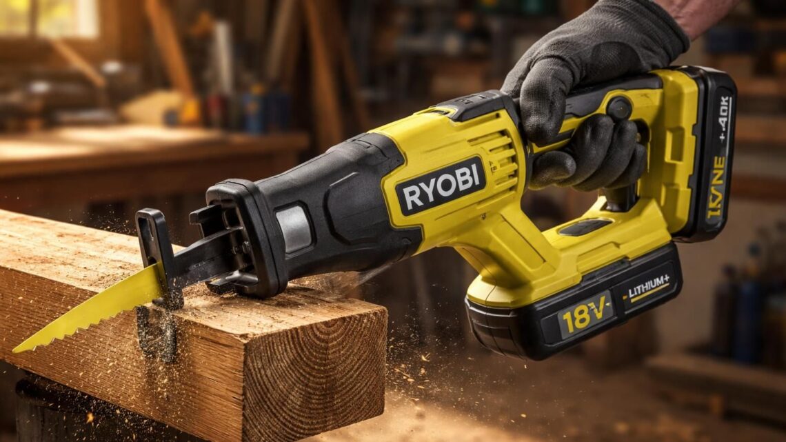 Scie sabre sans fil Ryobi : la puissance du 18V ONE+ en test