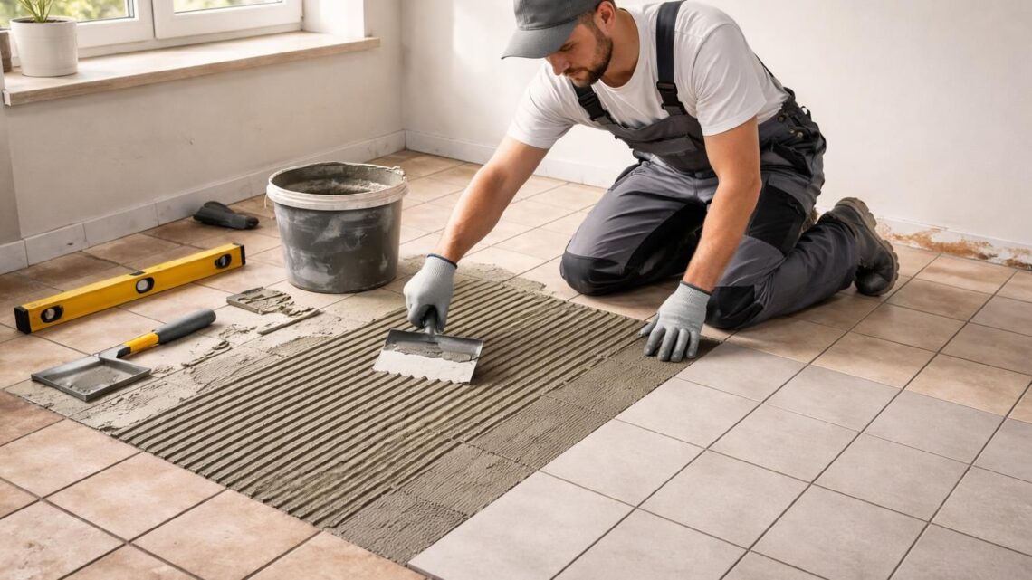 Secrets pour réussir à coller du carrelage sur du carrelage ancien