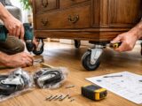 apprenez à poser des roulettes sur un meuble lourd grâce à ce tutoriel déco simple et pratique, pour faciliter son déplacement en toute sécurité.
