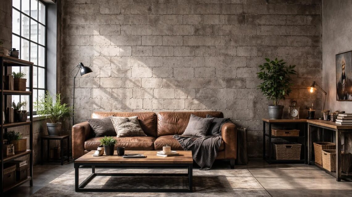 Peut-on laisser un mur en parpaing sans enduit pour une ambiance industrielle ?