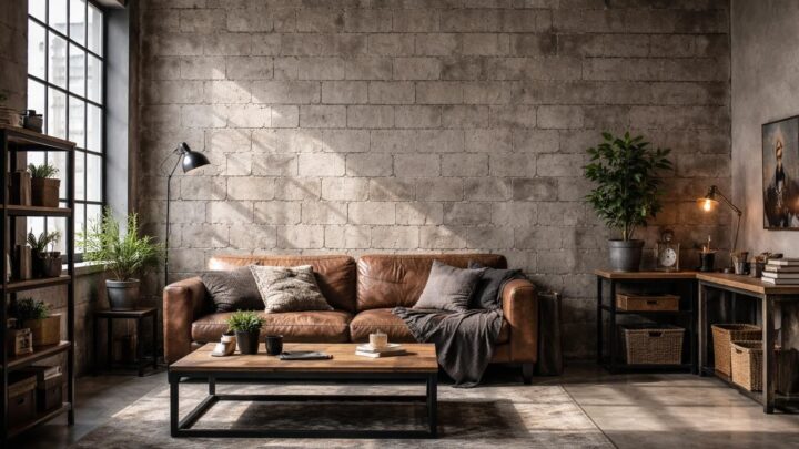 Peut-on laisser un mur en parpaing sans enduit pour une ambiance industrielle ?