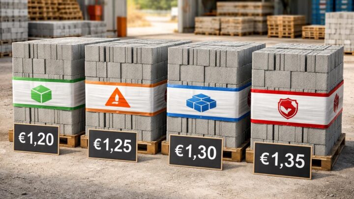 Prix du parpaing de 20 : comparaison des fournisseurs