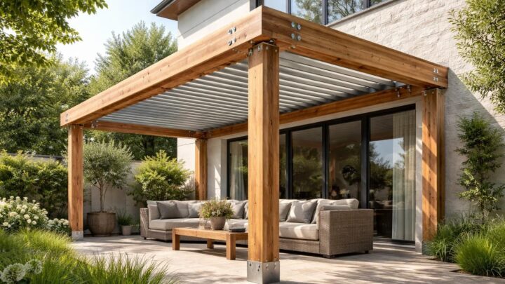 Les matériaux idéaux pour une pergola bois adossée durable