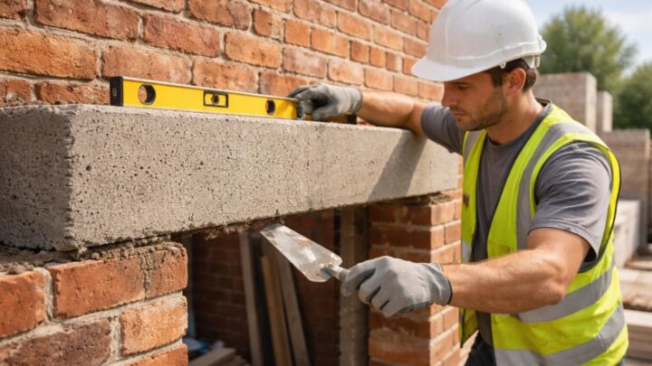 Linteau en béton : avantages et pose
