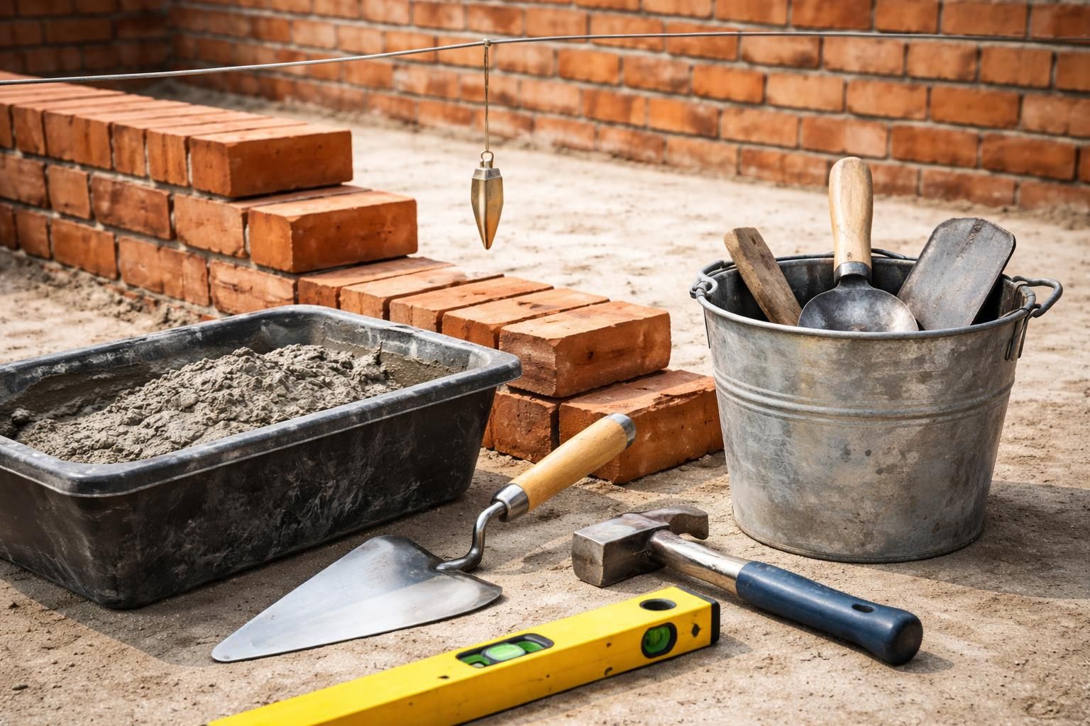 découvrez les outils essentiels pour réussir la pose d’un mur en briques, du niveau à bulle à la truelle, et maîtrisez les bases de la maçonnerie pour vos projets de construction.