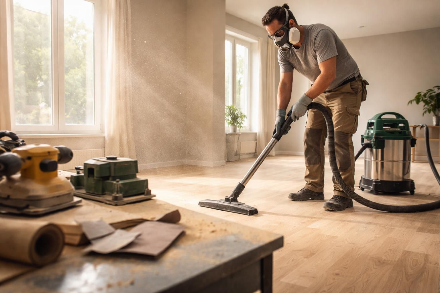 découvrez nos conseils efficaces pour un nettoyage après ponçage réussi et éliminer toute la poussière afin d'obtenir une surface propre et prête à être décorée.