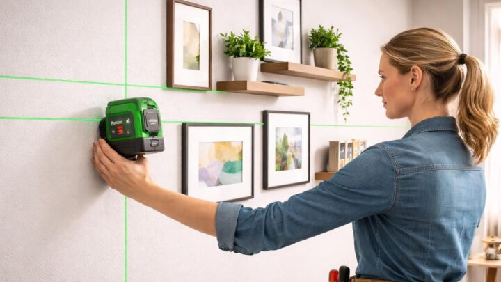 Niveau laser Bosch PCL 10 : l&rsquo;outil simple pour poser vos cadres et étagères