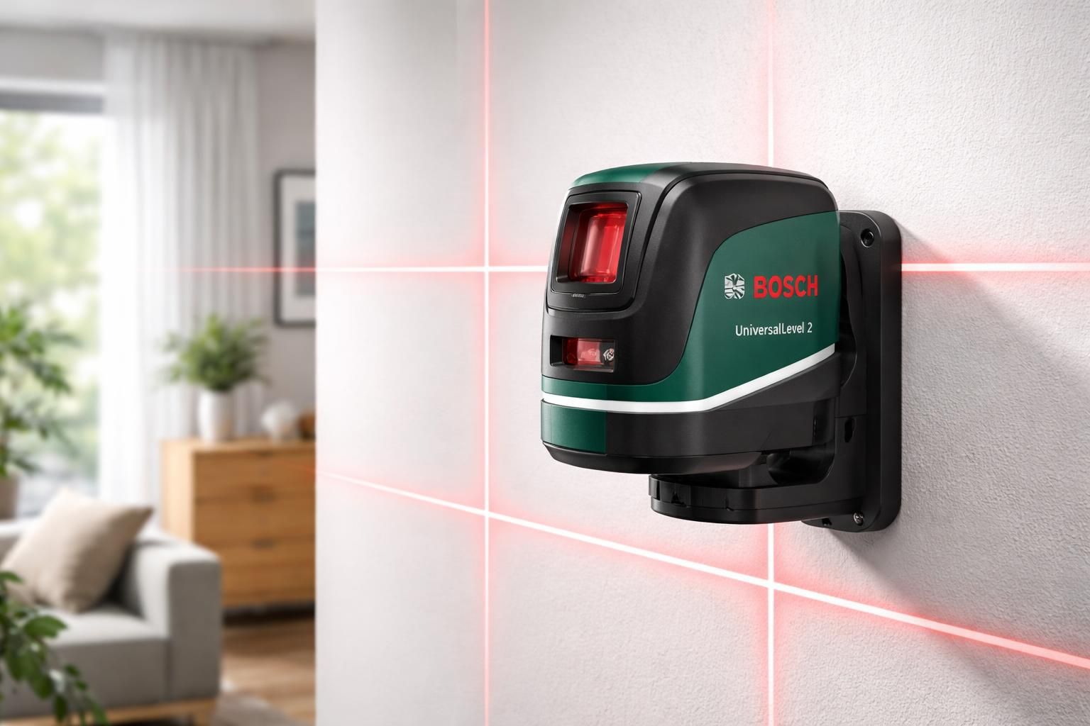 découvrez le niveau laser bosch universal level 2, l'outil idéal pour aligner parfaitement tous vos projets en un seul clic. précision et simplicité garanties.