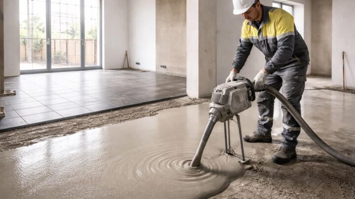 Optimisez votre chantier grâce à un dosage pour la chape avec carrelage adapté