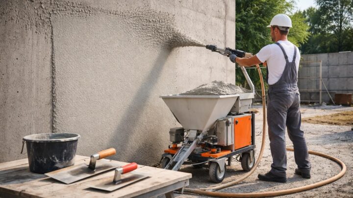 machine pour crépir un mur : laquelle choisir et comment l’utiliser