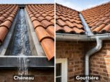 Différence entre chéneau et gouttière