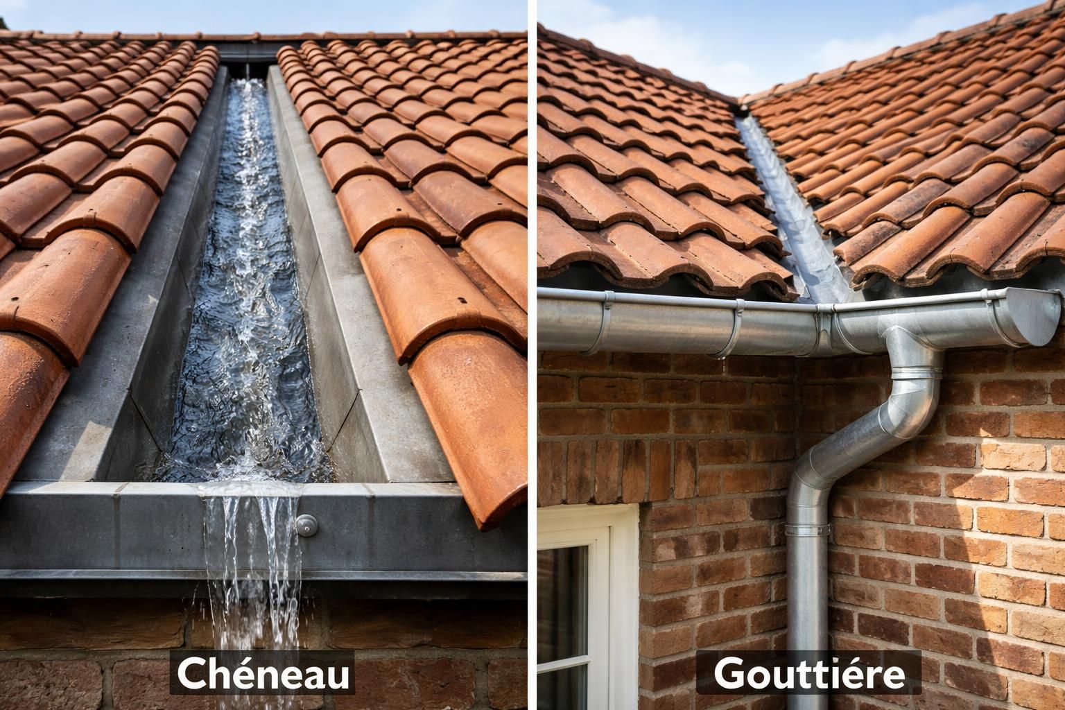 découvrez la différence entre chéneau et gouttière, deux éléments essentiels pour l'évacuation des eaux de toiture, et apprenez à choisir celui qui convient le mieux à votre maison.