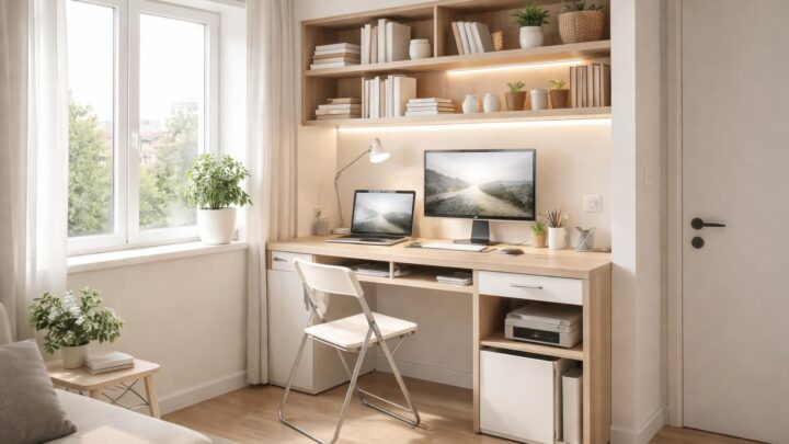 Gain de place : 10 idées pour aménager un bureau fonctionnel en appartement