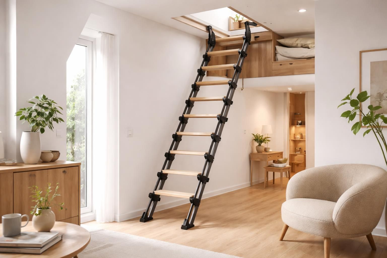 découvrez les avantages d'un escalier escamotable télescopique pour gagner de la place efficacement dans votre intérieur, alliant praticité et design compact.