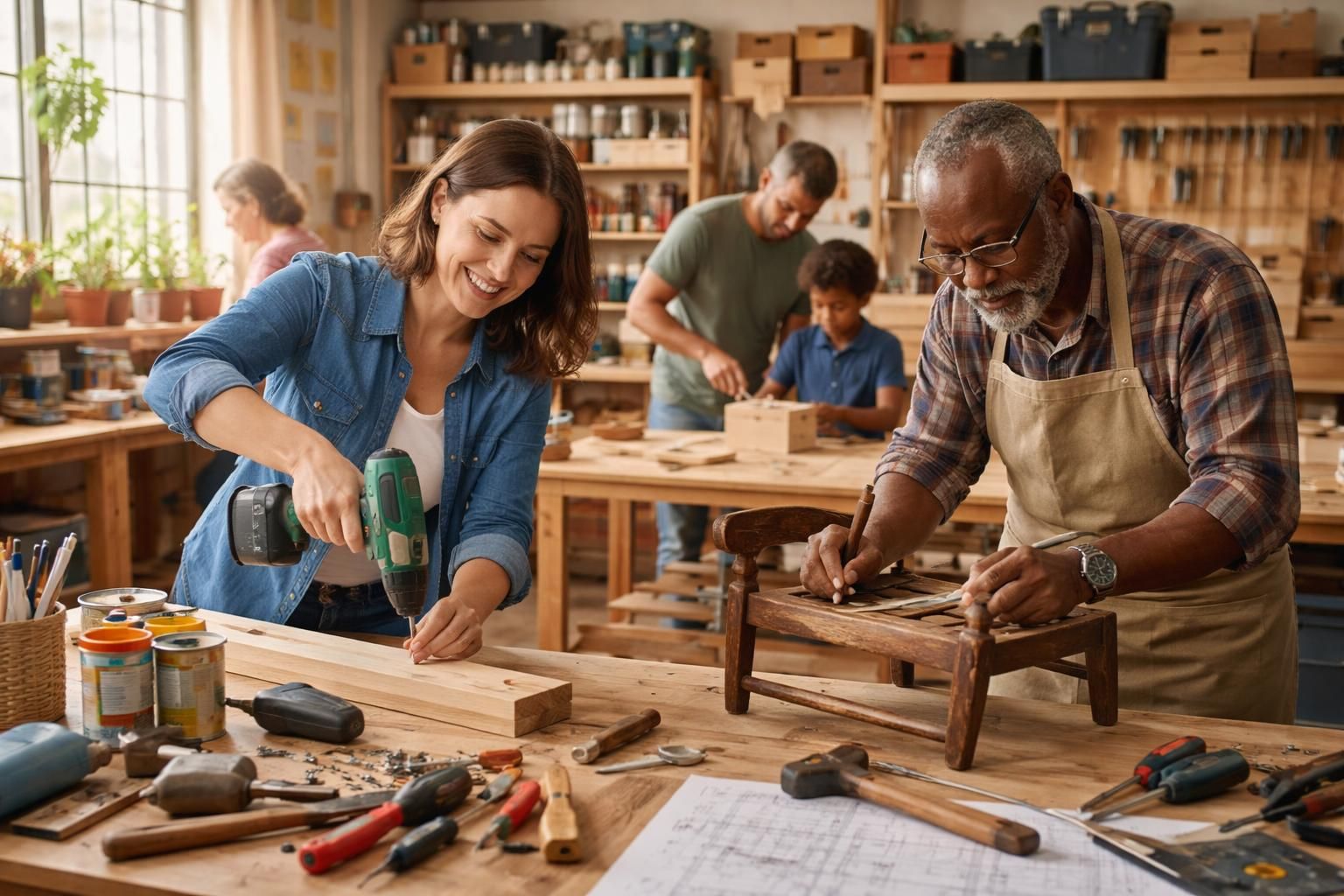 célébrez la journée mondiale du bricolage avec nous et partagez votre passion pour les projets faits maison, les astuces et les idées créatives.
