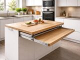 Cuisine : installer un système de plan de travail coulissant pour gagner de la place