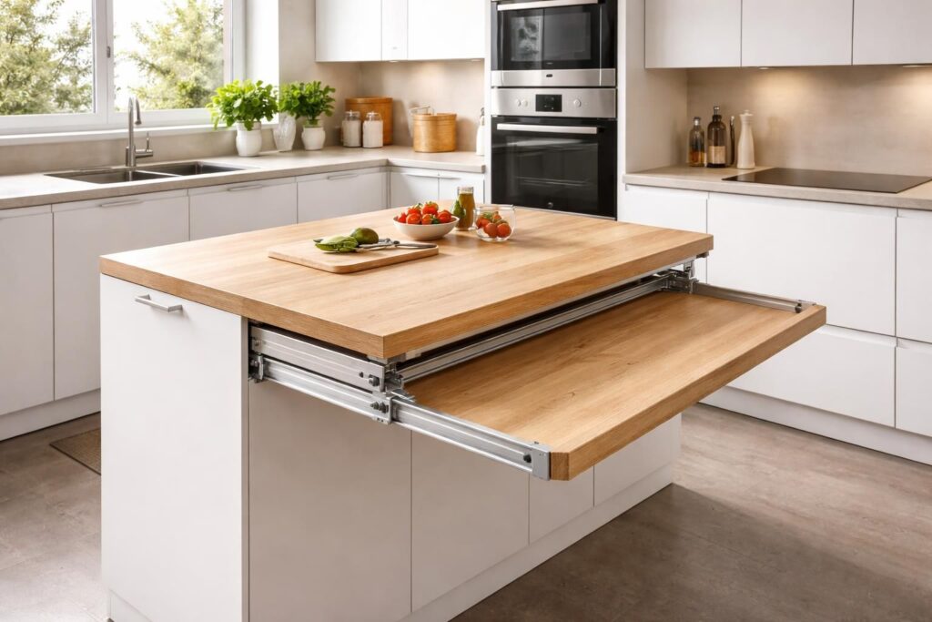 découvrez comment installer un système de plan de travail coulissant dans votre cuisine pour optimiser l'espace et faciliter vos préparations culinaires.
